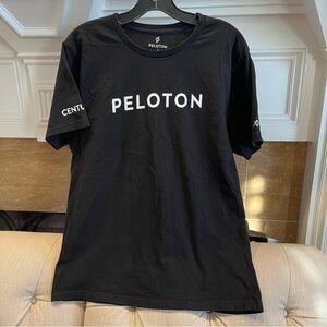 BS: Peloton Women Large Black Graphic Tee Short Sleeve Century Club